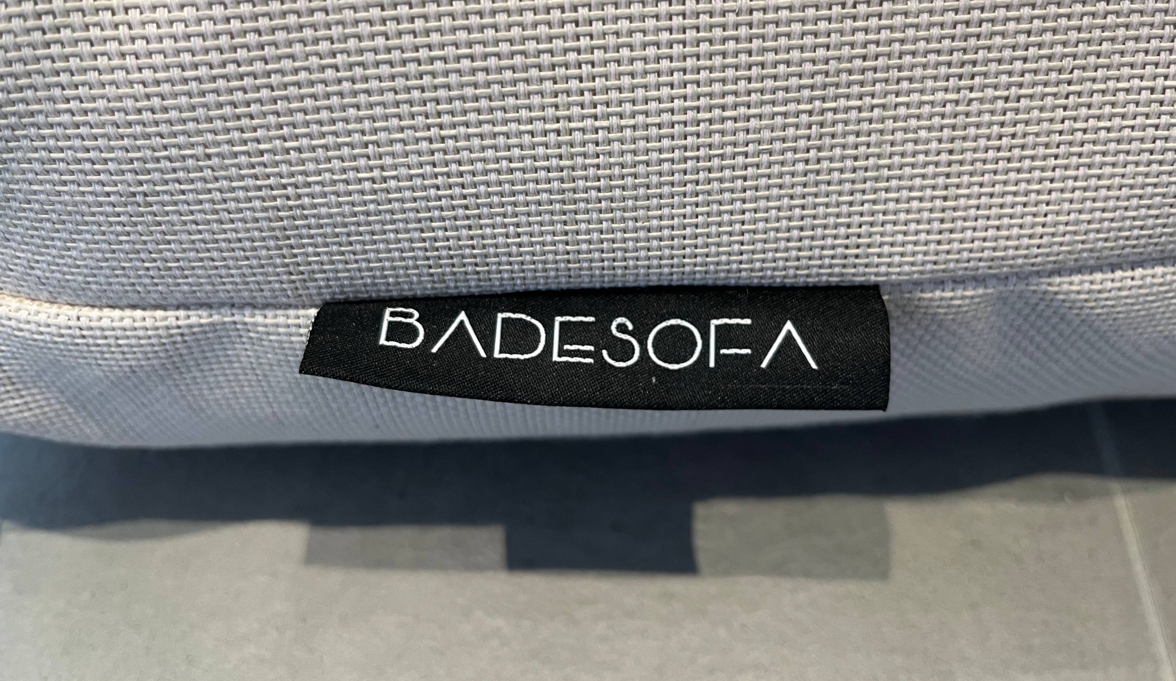 Badesofa Label am Bezug